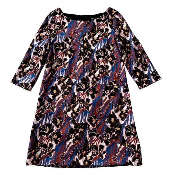 Creatures of the Wind Blue Iris Pre Fall 2016 Print 3/4 Sleeve Knee Length sz 10 - Picture 1 of 9